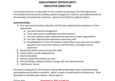 Executive Director Advertisement