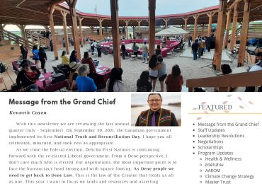 Dehcho GǪndi Newsletter Xat’Ą́Ą́ 2021 | Vol. 1, Issue 2