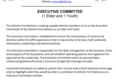 EXECUTIVE COMMITTEE Nominations