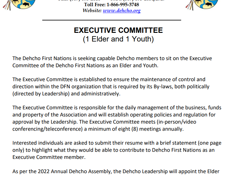 EXECUTIVE COMMITTEE Nominations