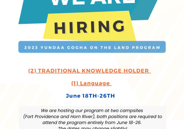 2023 YUNDAA GOGHA ON THE LAND PROGRAM OPPORTUNITIES