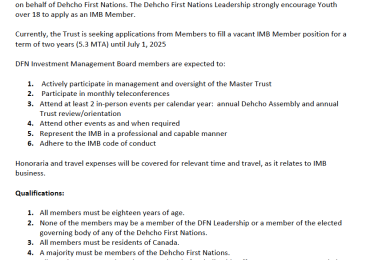 Expression of Interest Investment Management Board