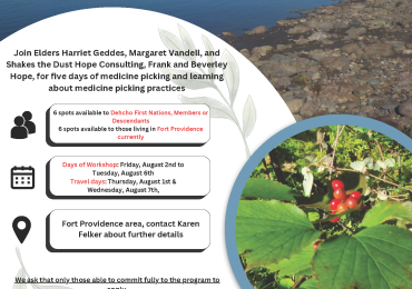 Dehcho Medicine Picking Workshop